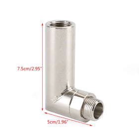 Rallonge coudée pour capteur d'oxygène O2, entretoise à 90 degrés, rallonge de bouchon O2 M18 x 1,5 - 0