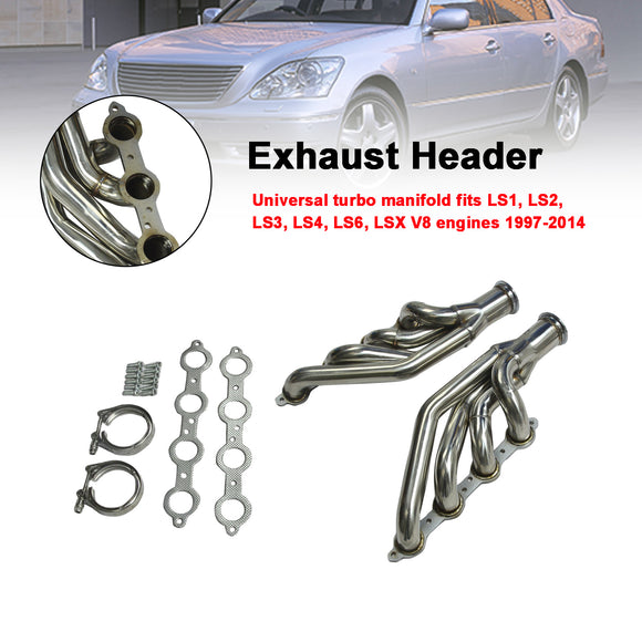 Universal 1997-2014 Small Block V8 LS1/LS2/LS3/LS6 LSX Stahl-Auspuffkrümmer