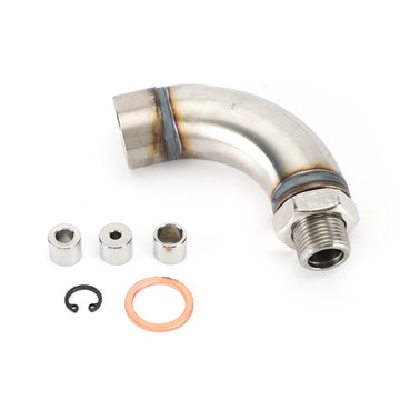 M18X1.5 OBD2 Vihicle J Style O2 Oxygen Sensor Angled Extender Spacer Kit