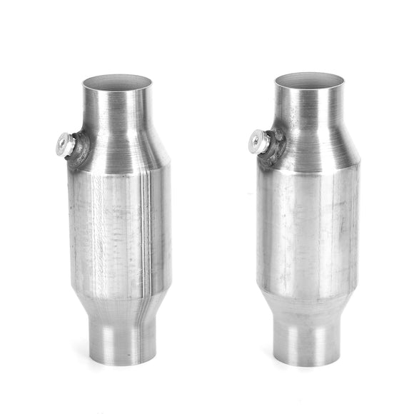Universal 2X 2.5" 425250 Catalytic Converter High Flow Stainless Steel