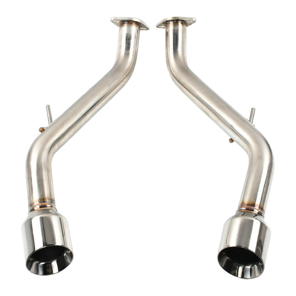 Infiniti 2014-UP Q50 Muffler Axle Back Double Wall Dual Tips Exhaust Pipe