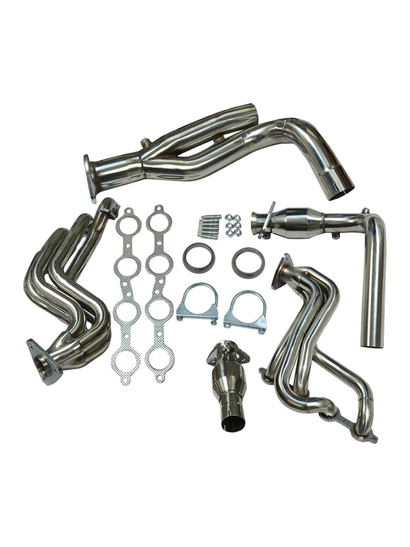 Chevrolet Avalanche 1500 GMT800 2002-2005 Moteur V8 avec collecteur d'échappement en acier inoxydable et tuyau en Y