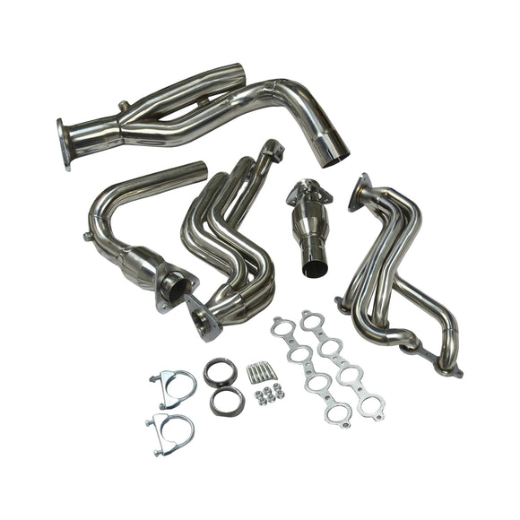 Chevrolet Avalanche 1500 GMT800 2002-2005 Moteur V8 avec collecteur d'échappement en acier inoxydable et tuyau en Y