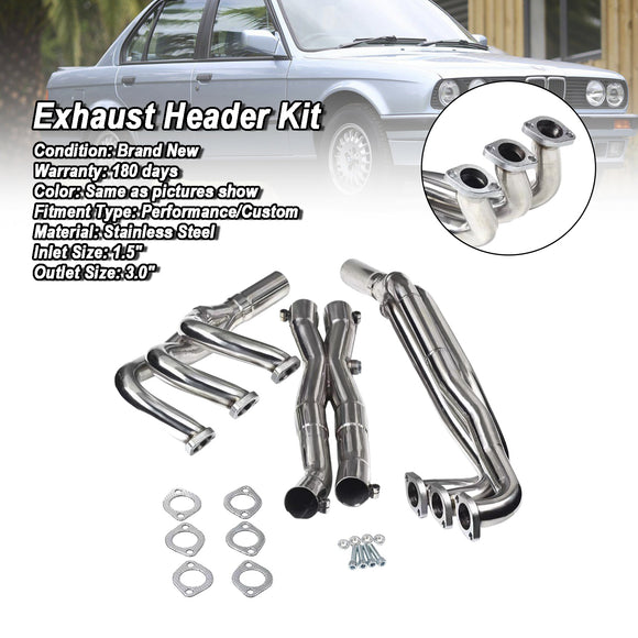 BMW 1988-1993 E30 320I 323I 325I 325IX Stainless Steel Exhaust Manifold Header
