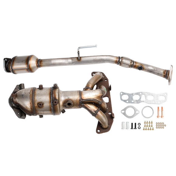 02-06 Nissan Altima 2.5L Pair Front Rear Catalytic Converter