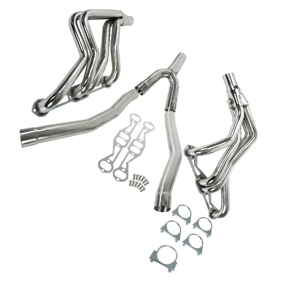 Exhaust Header Fit Chevy Camaro Fit Firebird 5.0L 5.7L 1982-1992 V8 Long Tube
