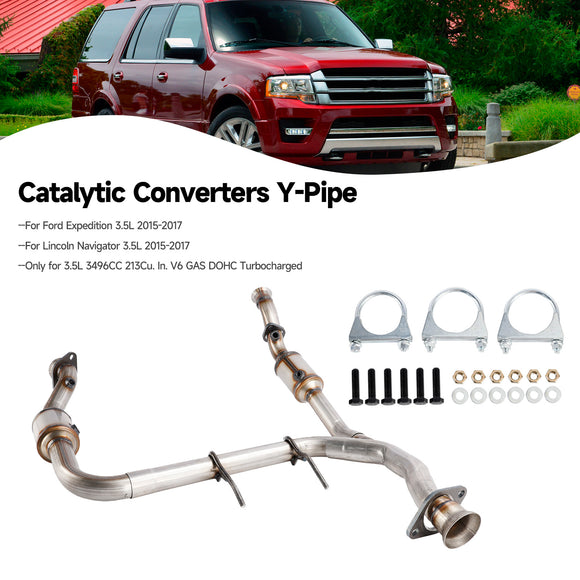 Ford 2015-2018 F150 3,5 l Turbo-Katalysatoren, komplettes Y-Rohr