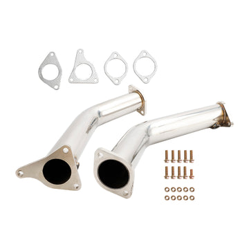 Tuyau d'échappement de course en acier inoxydable pour Infiniti Q60 VR30 Twin Turbo 2017+