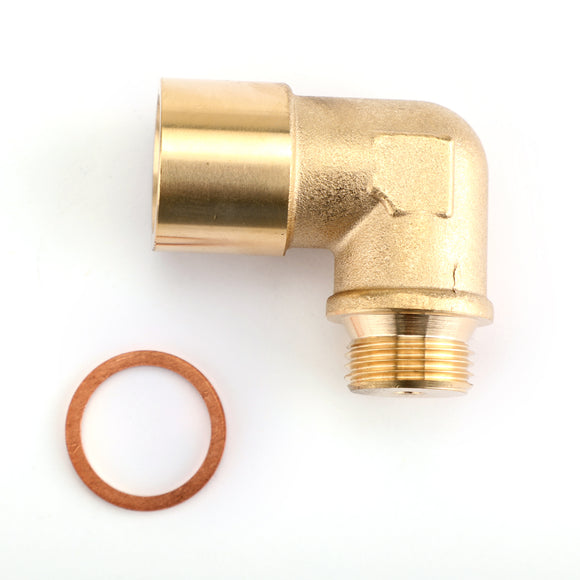 1 pièce M18 x 1,5 02 rallonge de bouchon capteur d'oxygène O2 entretoise d'extension coudée à 90 degrés