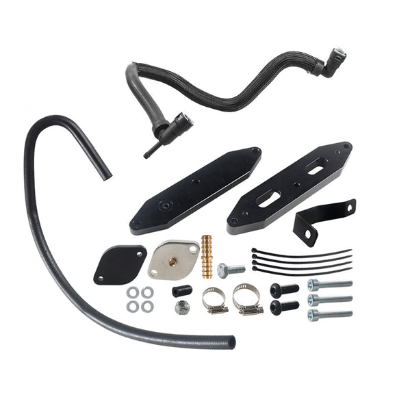 4" Schalldämpfer-Auspuffrohr + EGR-Löschkit für 2011-2022 6,7L Ford F-250 F-350 F-450