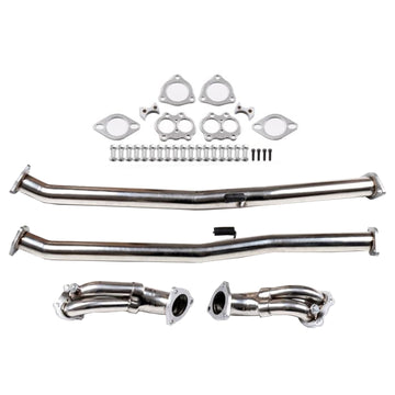 Tuyau d'échappement en acier inoxydable pour Nissan 300ZX Z32 Turbo 3.0L (1990-1996) - 0