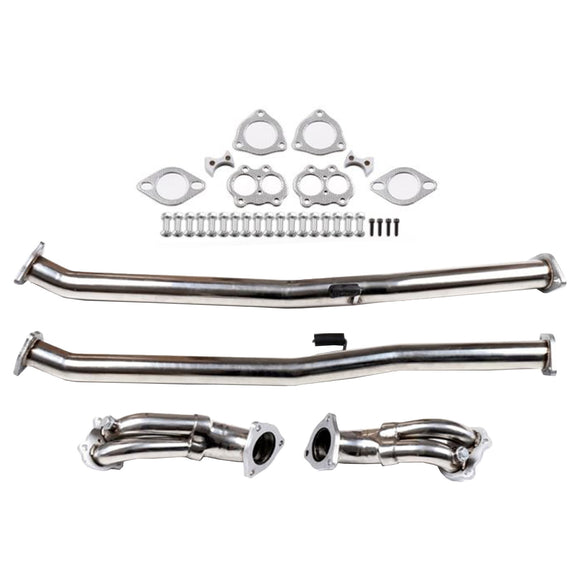 Tuyau d'échappement en acier inoxydable pour Nissan 300ZX Z32 Turbo 3.0L (1990-1996)