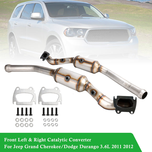 Ensemble de convertisseurs catalytiques avant gauche et droit pour Jeep Grand Cherokee 3,6 L 10H49723 10H49737 2011-2012