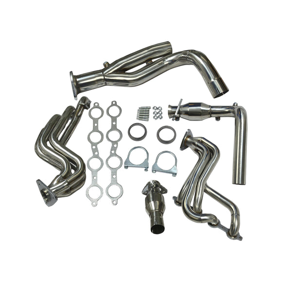 Chevrolet Avalanche 1500 GMT800 2002-2005 Moteur V8 avec collecteur d'échappement en acier inoxydable et tuyau en Y
