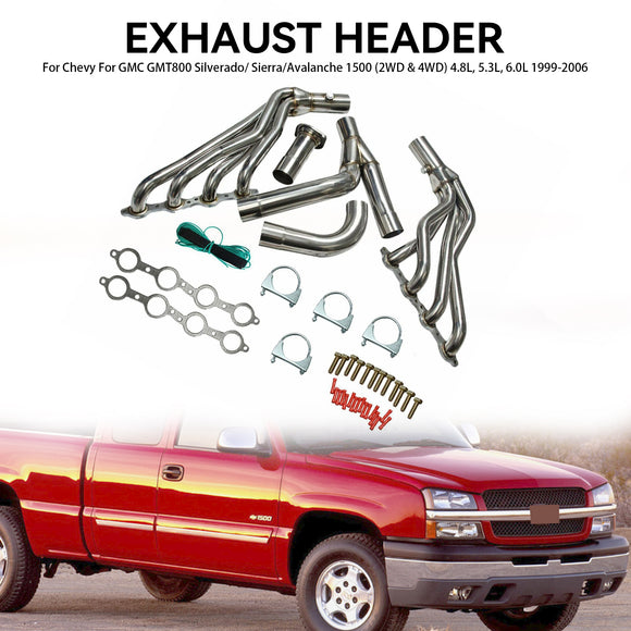 Collecteur d'échappement pour Chevrolet Silverado/Sierra 1500 2WD/4WD 4.8 5.3 6.0 GMT800 1999-2006