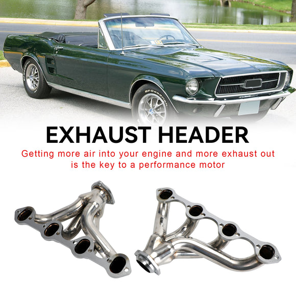 Ford 1964-1973 Mustang 5.0L 302 Edelstahl Hugger Auspuffkrümmer