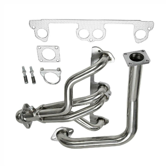 Collecteur d'échappement avec tuyau de descente pour Jeep Wrangler YJ 2,5 L L4 (1991-1995)