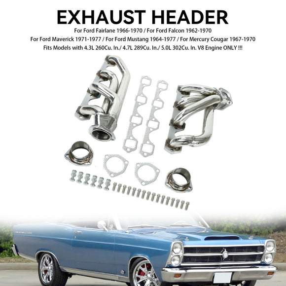 Collecteur d'échappement en acier inoxydable pour Ford Maverick 1971-1977