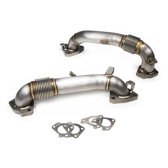 Tuyaux d'échappement à haut débit de 3,5 pouces pour Chevy 2500HD et 3500HD 6,6 L L5P Duramax Diesel (2017-2020)
