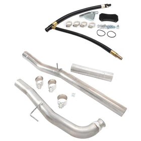 Kit de suppression de silencieux d'échappement et de recirculation des gaz d'échappement (EGR) pour Chevrolet Silverado et GMC Sierra 6,6 L Diesel Duramax LML (2011-2015)