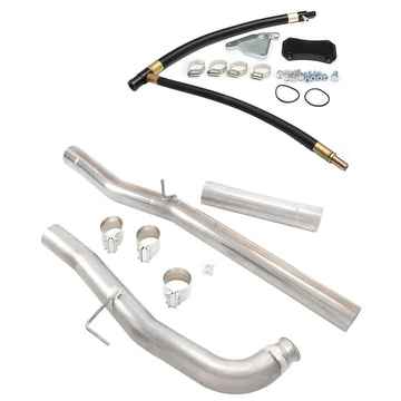 Chevrolet 2011-2015 Silverado 2500HD 3500HD 6.6L Duramax LML Diesel 4" Exhaust Muffler Pipe & EGR Delete Kit