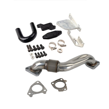 GMC 2007.5-2010 Sierra 2500 3500 HD 6,6 l LMM Duramax Diesel EGR-Entfernungskit und Beifahrer-Aufwärtsrohr