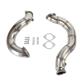 Tuyaux d'échappement en acier inoxydable de 3 pouces pour BMW 335i E90 E92 N54 2007-2011