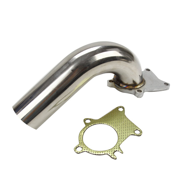 Tuyau d'échappement turbo en acier inoxydable à bride à 5 boulons T3/T4 T04E de 2,5 pouces avec joint