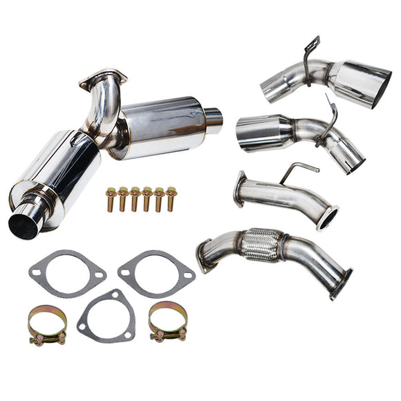 Système d'échappement arrière à double silencieux pour Toyota MR2 Turbo 2.0L 4.5" 1991-1995