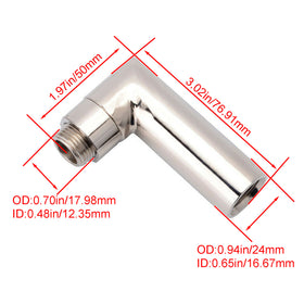M18*1.5 O2 Oxygen Spacer Sensor Angled Extender 90 Degree O2 Bung Extension - 0