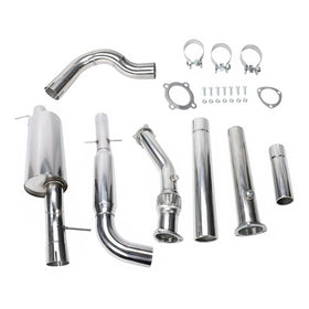 Système d'échappement 1.8T 3" sans catalyseur + tuyau de descente pour VW MK4 GTI Jetta Golf GLI - 0