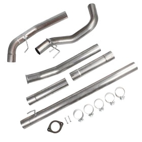 Ford 2011-2019 6.7 Powerstroke 4" DPF Suppression du tuyau de descente de course - Cabine et châssis arrière