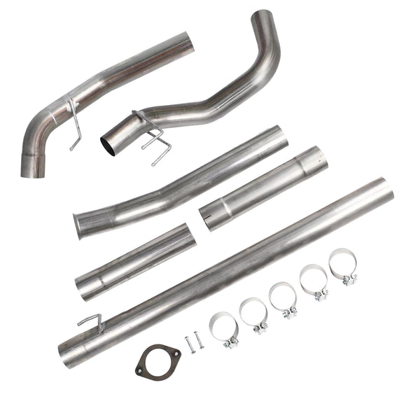 Tuyau de descente de course avec suppression du filtre à particules diesel (DPF) de 4 pouces (arrière de la cabine et du châssis) pour Ford 6.7 Powerstroke (2011-2019)