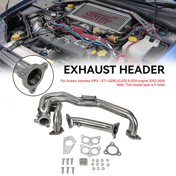 Subaru Impreza 2002-2006 WRX/STI GDB GG EJ20/EJ25 Stainless Steel Exhaust Header