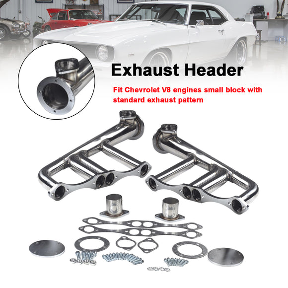 Chevrolet Lake Style SBC V8 Small Block 265-400 Exhaust Manifold Header