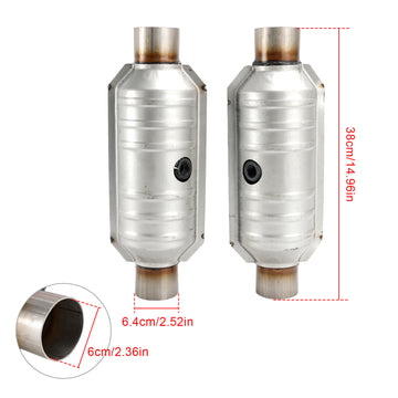 Convertisseur catalytique d'admission et de sortie 2,5 pouces pour Ford F150 4,6 L 5,4 L V8 - 0