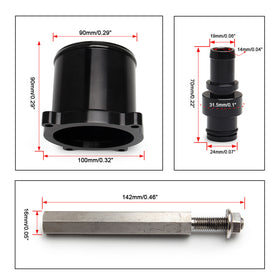 Kit de suppression de collecteur d'échappement et de recirculation des gaz d'échappement (EGR) pour Dodge Ram 2500 et 3500 6,7 L L6 Cummins Diesel 4 pouces (2013-2014) - 0