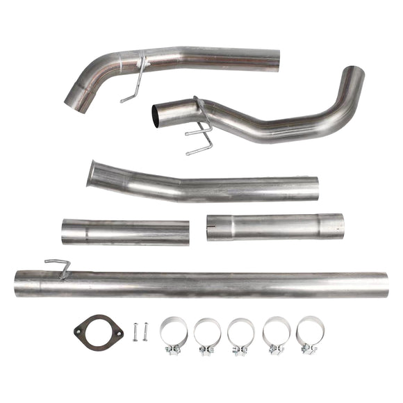Tuyau de descente de course avec suppression du filtre à particules diesel (DPF) de 4 pouces (arrière de la cabine et du châssis) pour Ford 6.7 Powerstroke (2011-2019)