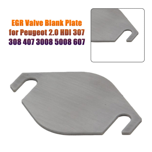 Plaque d'obturation de vanne EGR pour Peugeot 2.0 HDI 307 308 407 3008 5008 607