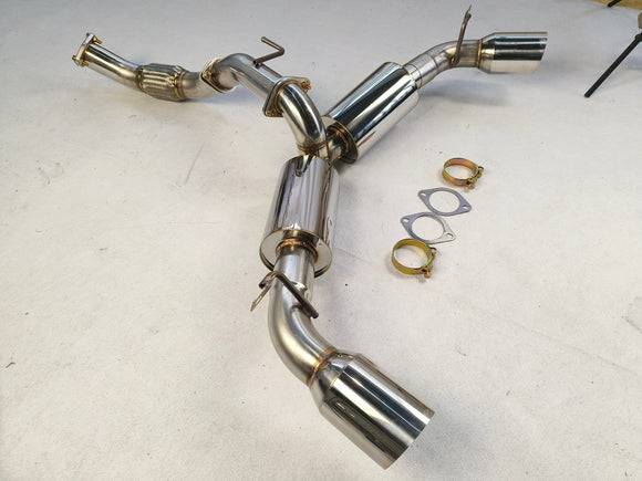 Système d'échappement arrière à double silencieux pour Toyota MR2 Turbo 2.0L 4.5" 1991-1995