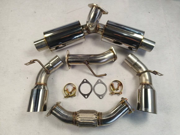 Système d'échappement arrière à double silencieux pour Toyota MR2 Turbo 2.0L 4.5" 1991-1995