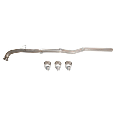 Tuyau d'échappement de course avec suppression du filtre à particules diesel (DPF) pour Chevy GMC 2015.5-2016 LML 6.6 Duramax en acier inoxydable de 4 pouces