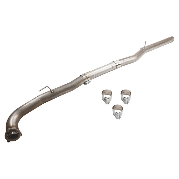 Tuyau d'échappement de course avec suppression du filtre à particules diesel (DPF) pour Chevy GMC 2015.5-2016 LML 6.6 Duramax en acier inoxydable de 4 pouces