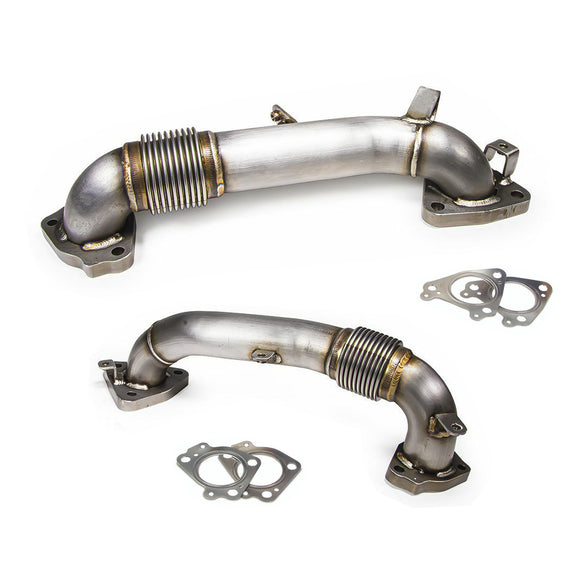 Tuyaux d'échappement à haut débit de 3,5 pouces pour Chevy 2500HD et 3500HD 6,6 L L5P Duramax Diesel (2017-2020)
