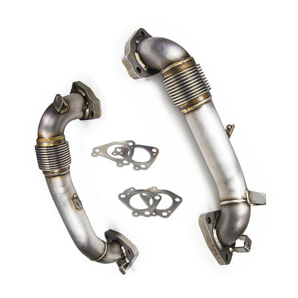 Tuyaux d'échappement à haut débit de 3,5 pouces pour Chevy 2500HD et 3500HD 6,6 L L5P Duramax Diesel (2017-2020)