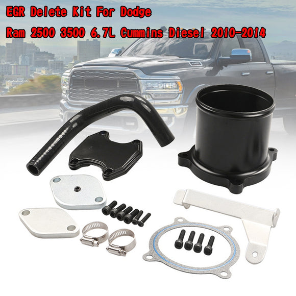 Kit de suppression EGR avec papillon des gaz pour Dodge Ram 2500 et 3500 6,7 L Cummins Diesel (2010-2014)