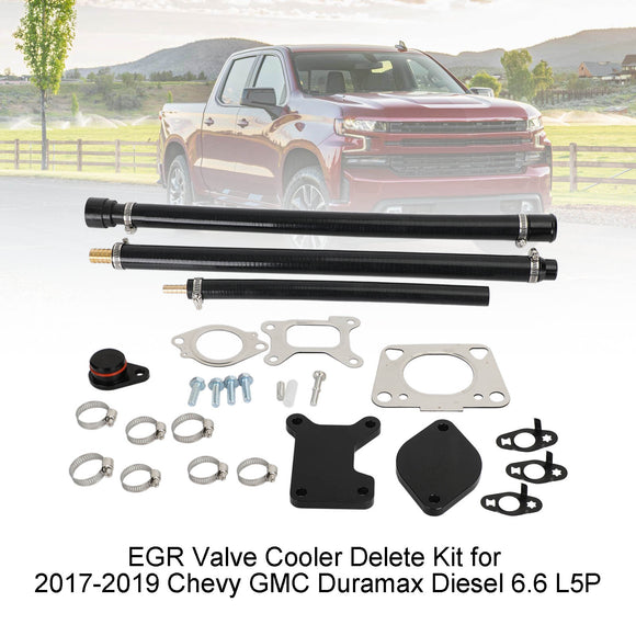 Kit de suppression du refroidisseur de vanne EGR pour Chevy Duramax Diesel 6.6 L5P (2017-2023)