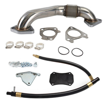GMC 2011-2015 Sierra 2500HD 3500HD 6,6 l EGR-Lösch- und Kühler-Rennkit mit Aufwärtsrohr