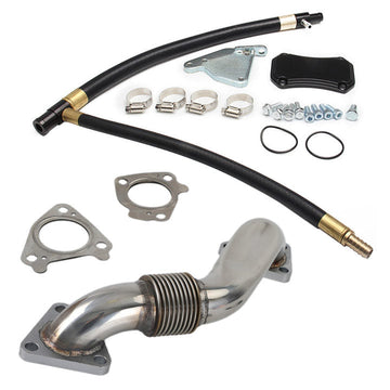GMC 2011-2015 Sierra 2500HD 3500HD 6,6 l EGR-Lösch- und Kühler-Rennkit mit Aufwärtsrohr