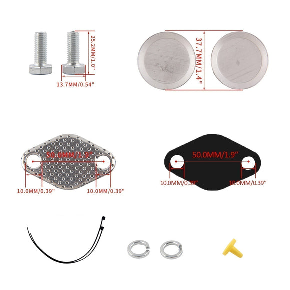 Kit d'obturation EGR pour BMW X6 E71 30dX M47N2 M57N2 2007-2010
